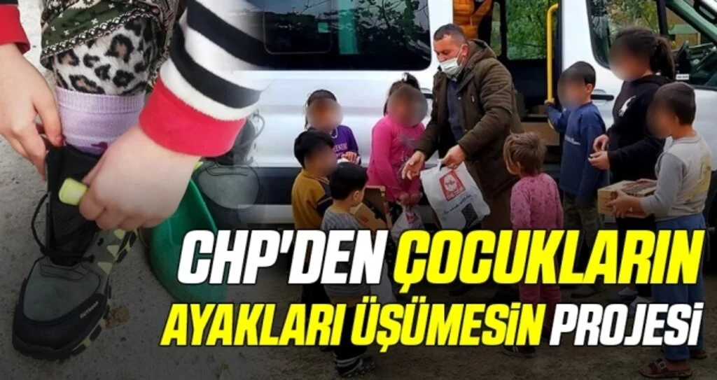 CHP'den Çocukların Ayakları Üşümesin Projesi