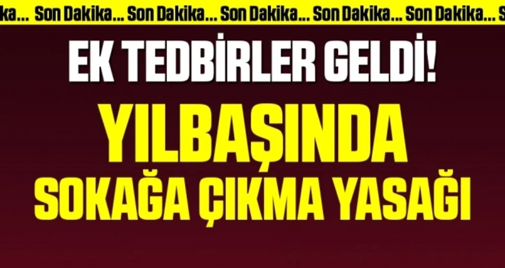 Cumhurbaşkanı Erdoğan: 31 Aralık'tan 4 Ocak'a kadar sokağa çıkma kısıtlaması olacak