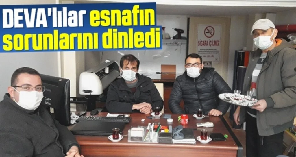 DEVA'lılar esnafın sorunlarını dinledi 