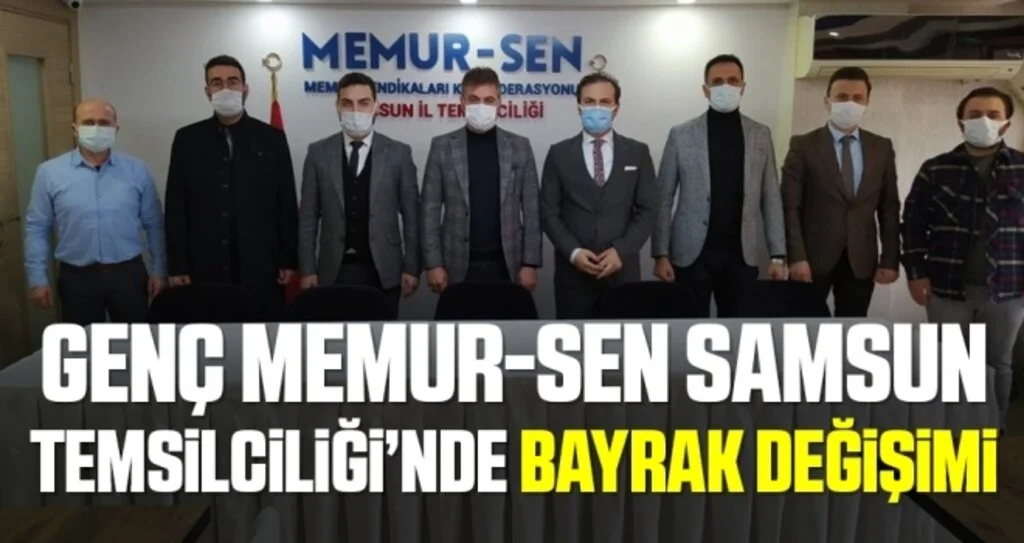 Genç Memur-Sen Samsun Temsilciliği’nde bayrak değişimi