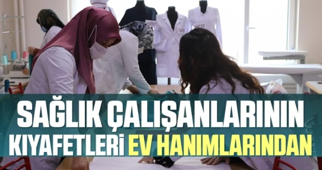 Sağlık çalışanlarının kıyafetleri ev hanımlarından