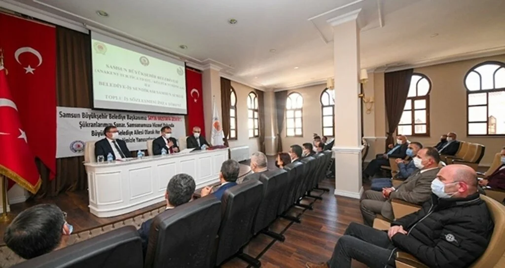 Samsun Büyükşehir Belediyesi’nde toplu sözleşmesi