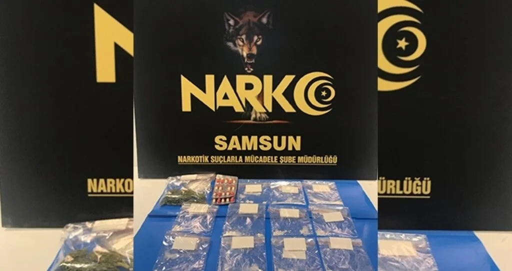 Samsun'da araçlarında kokain ele geçen 2 kişi gözaltına alındı