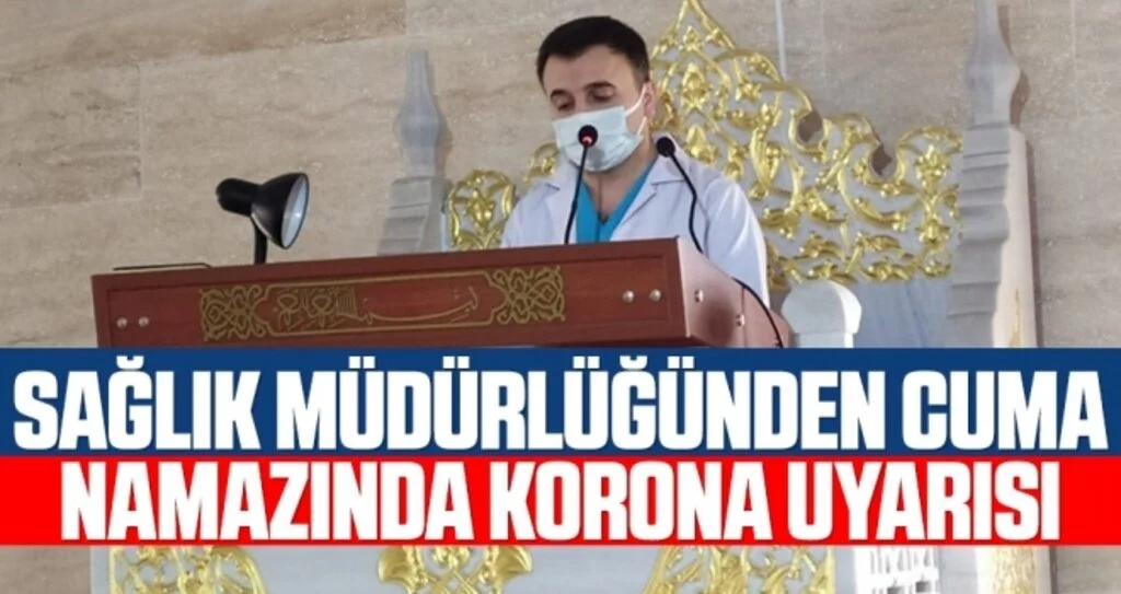 Samsun'da İlçe Sağlık Müdürlüğünden cuma namazında Korona uyarısı