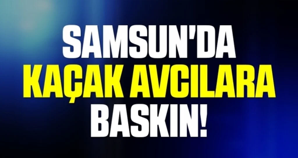 Samsun'da Kaçak Avcılara Baskın!