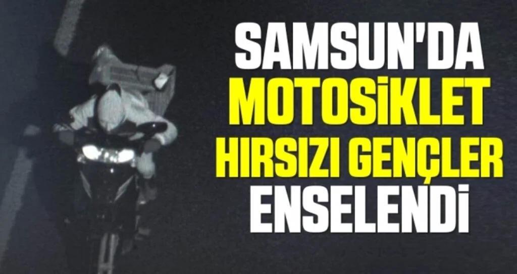 Samsun'da Motosiklet Hırsızı Gençler Enselendi