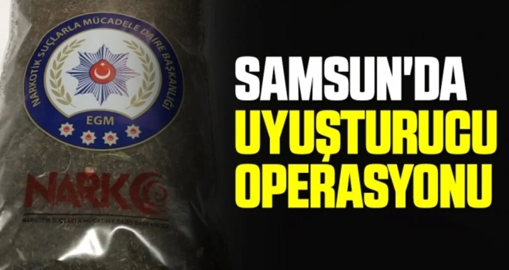 Samsun'da uyuşturucu operasyonu: 3 gözaltı