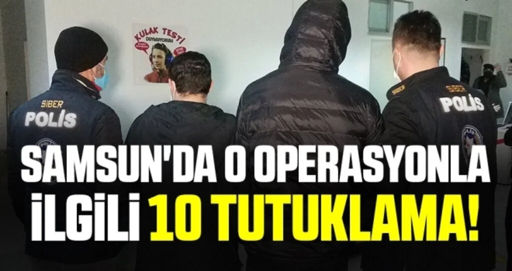 Samsun'da Yasa dışı bahis operasyonuna 10 tutuklama