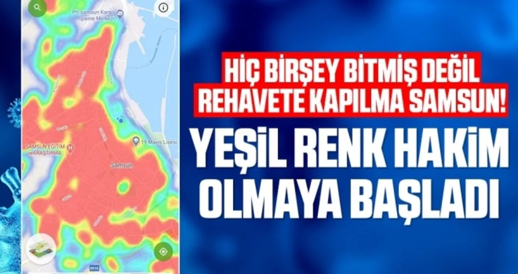 Samsun'da yeşil renk hakim olmaya başladı