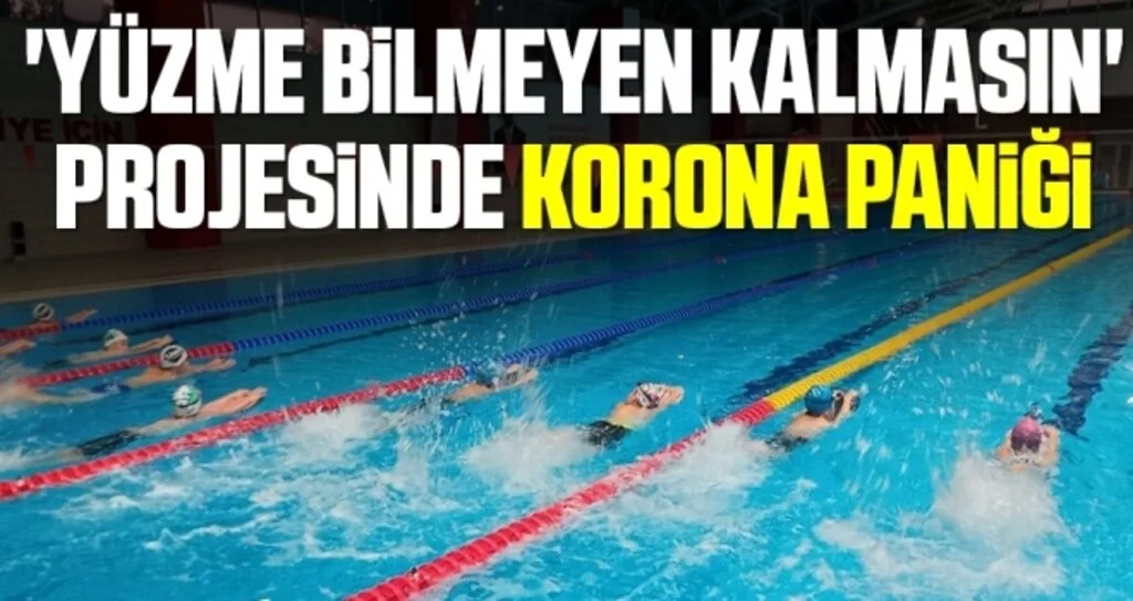 Samsun'da 'Yüzme Bilmeyen Kalmasın' projesinde korona paniği 