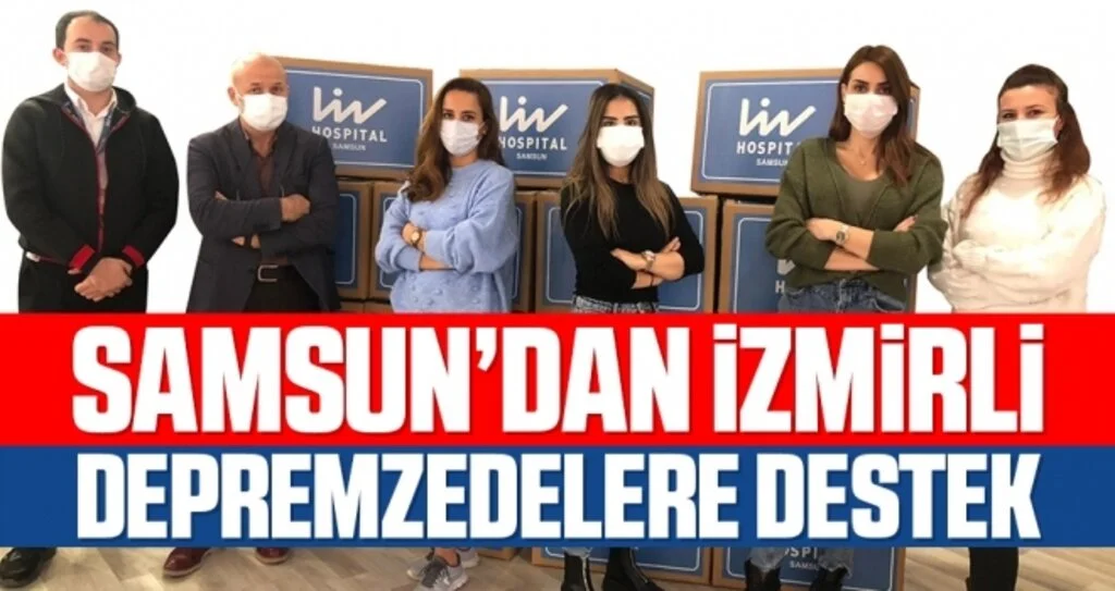 Samsun’dan İzmirli depremzedelere destek