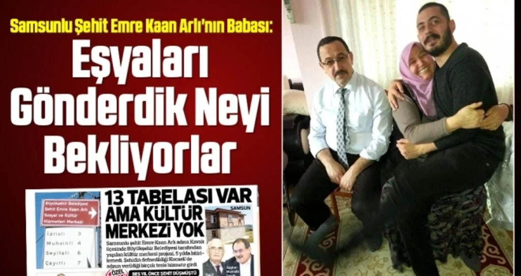 Samsunlu Şehit Emre Kaan Arlı'nın Babası: Eşyaları Gönderdik Neyi Bekliyorlar