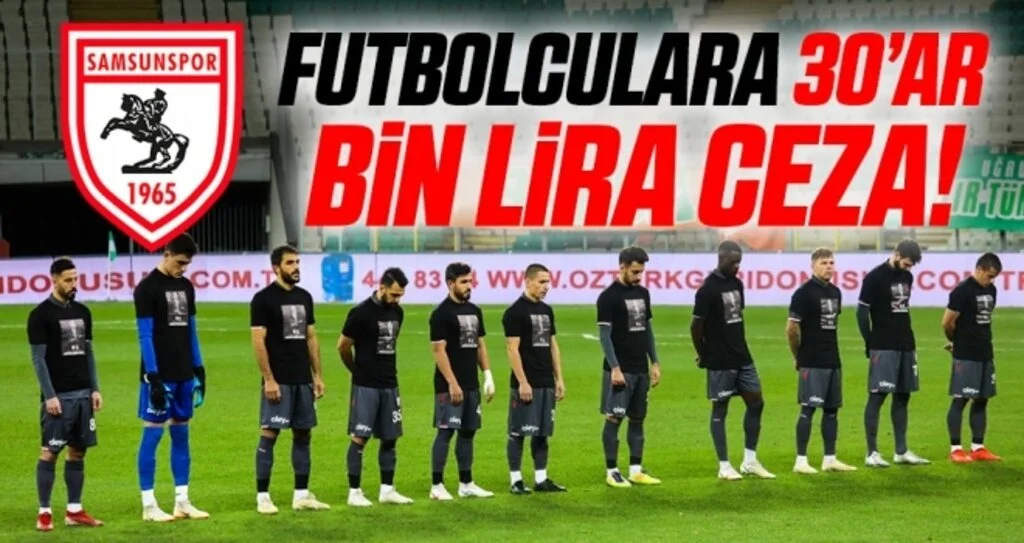 Samsunspor'da Futbolculara 30’ar bin lira ceza!