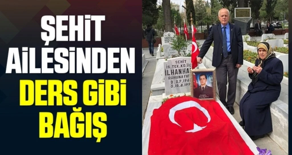 Şehit ailesinden Ders Gibi Bağış