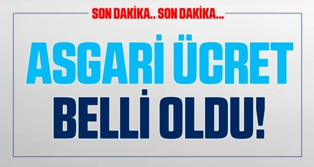 Son dakika… 2021 yılı asgari ücret rakamı belli oldu