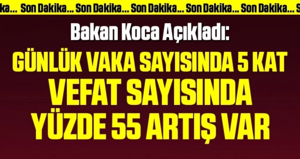 Son dakika… Bilim Kurulu sonrası Sağlık Bakanı Koca açıkladı: Pozitif vaka sayımız 1,5 milyonu aştı