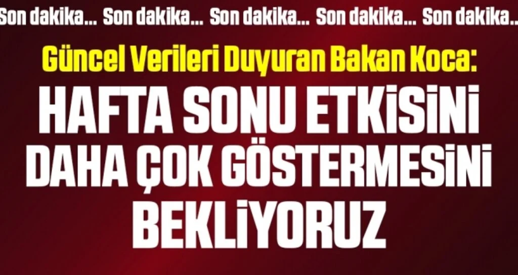 Son dakika… Corona virüsü kaynaklı can kaybı ve vaka sayısı açıklandı! İşte 18 Aralık tablosu