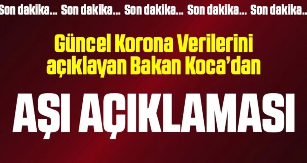 Son dakika… Güncel corona virüsü vaka ve vefat sayısı açıklandı! İşte 12 Aralık tablosu