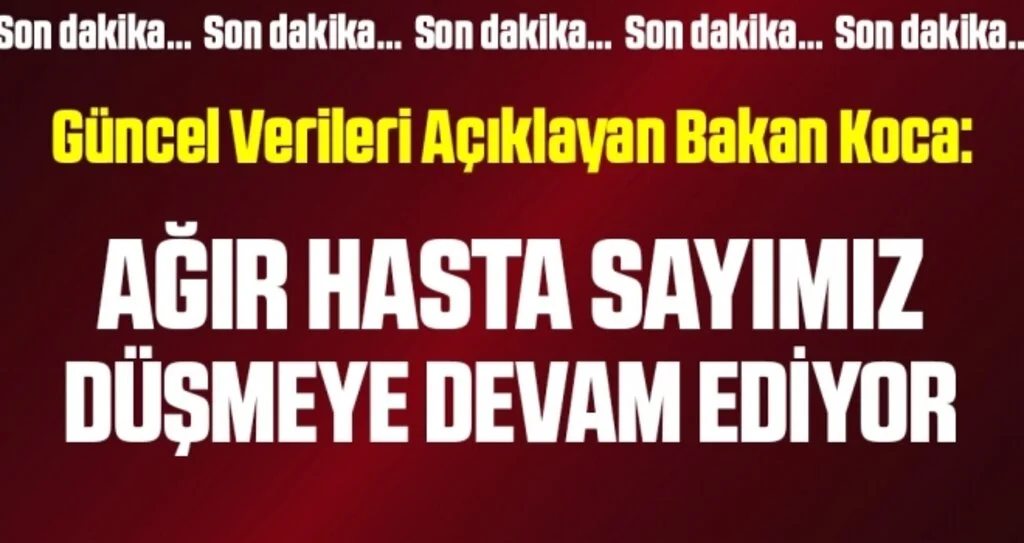 Son dakika… Güncel vaka ve vefat sayısı açıklandı! İşte 30 Aralık corona tablosu