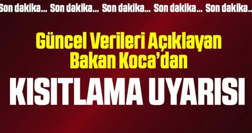 Son dakika… Sağlık Bakanlığı güncel corona virüsü verilerini açıkladı! İşte 28 Aralık tablosu