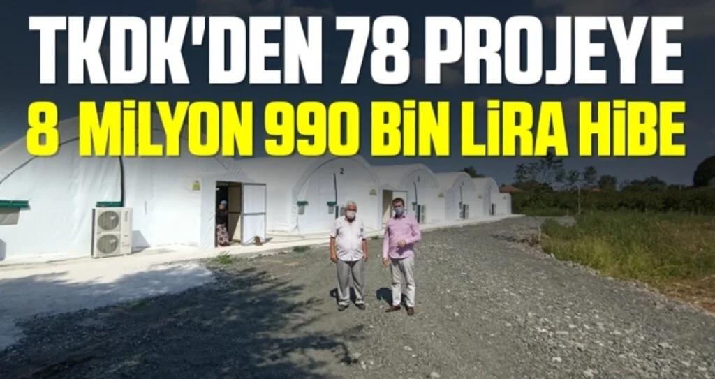TKDK'den 78 projeye 8  milyon 990 bin lira hibe