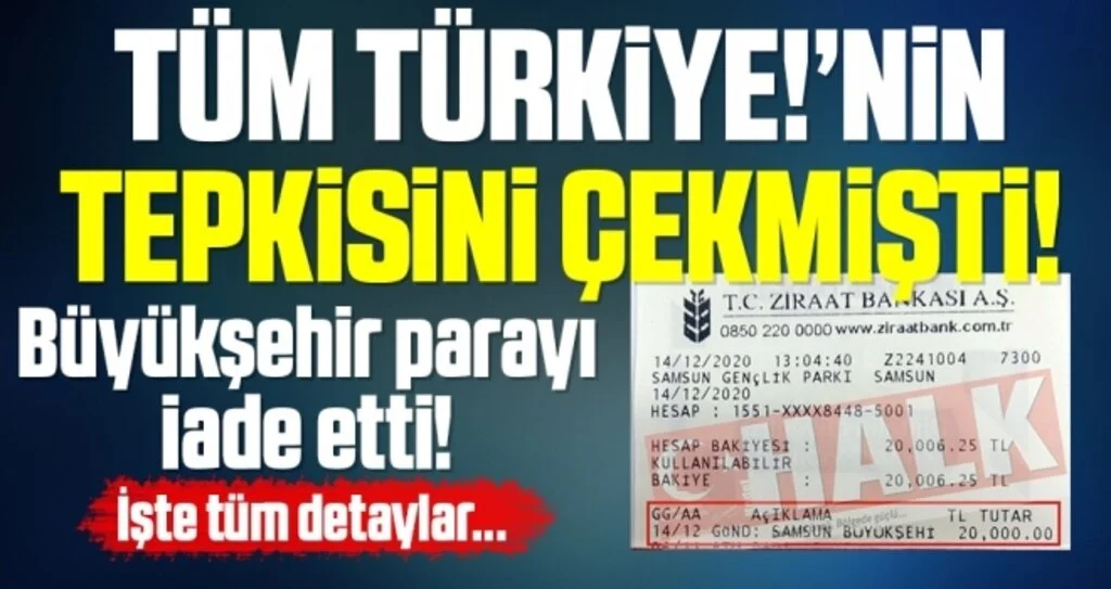Tüm Türkiye'nin Tepkisini Çekmişti! Büyükşehir geri adım attı ve şehit ailesine 20 bin lira parayı geri iade etti.