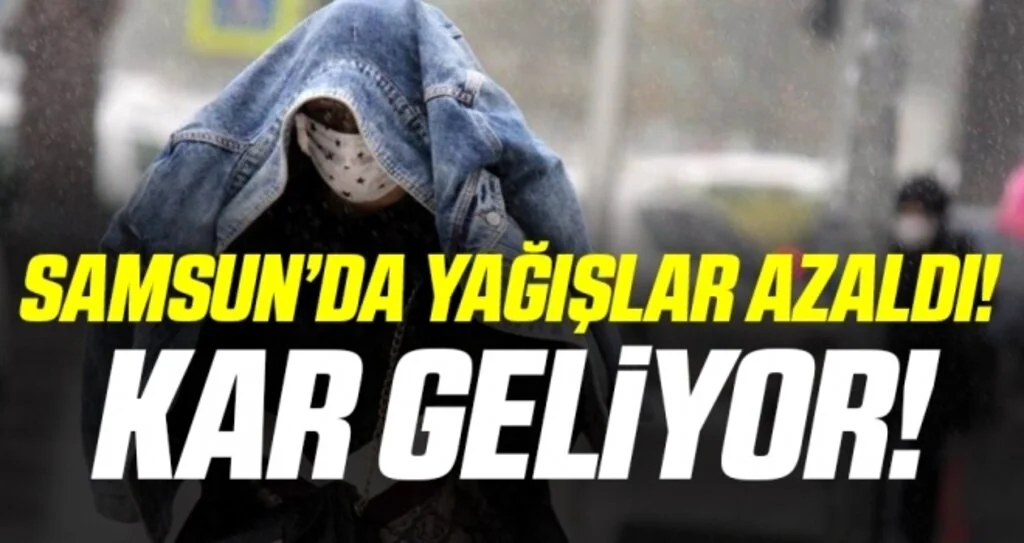 2020’de Samsun’a yüzde 19 daha az yağış düştü