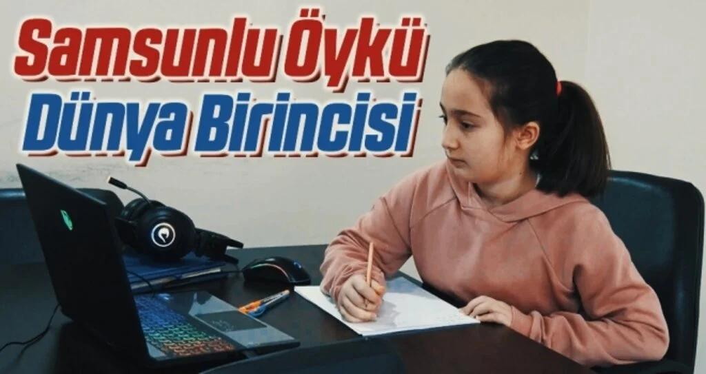 5. sınıf öğrencisi Öykü, matematik yarışmasında dünya birincisi oldu
