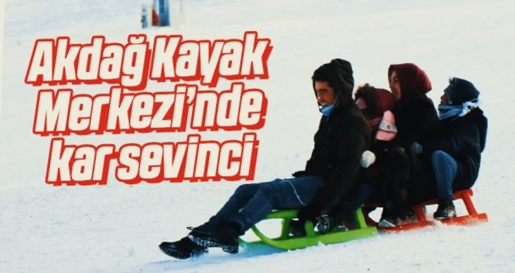 Akdağ Kayak Merkezi’nde kar sevinci