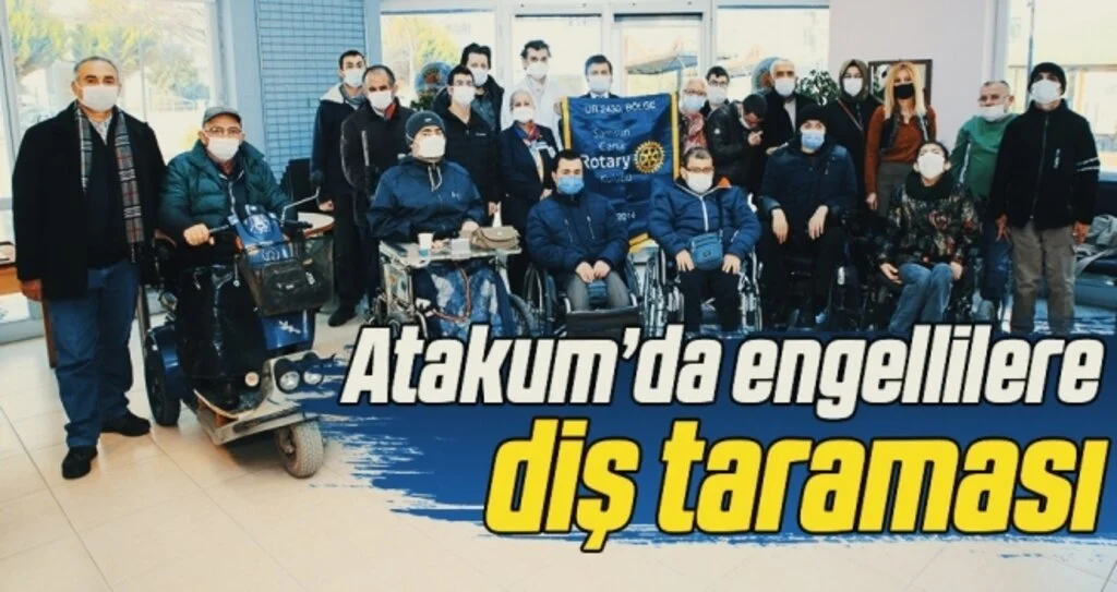 Atakum’da engellilere diş taraması