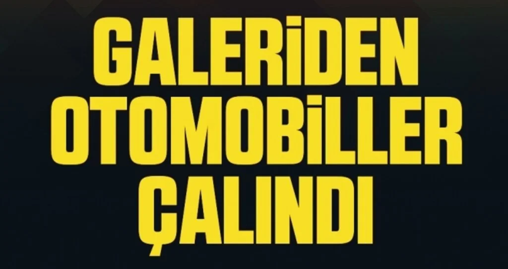 Bafra’da galeriden 2 otomobil çalındı