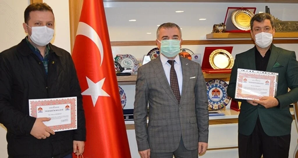 Başkan Özdemir’den gassallara teşekkür belgesi