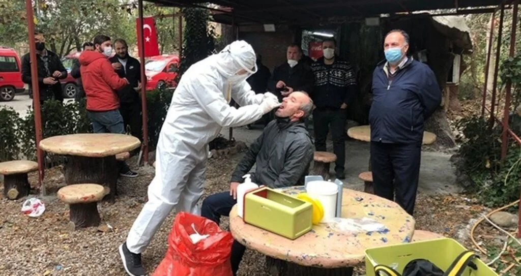 Dolmuş şoförlerine korona testi