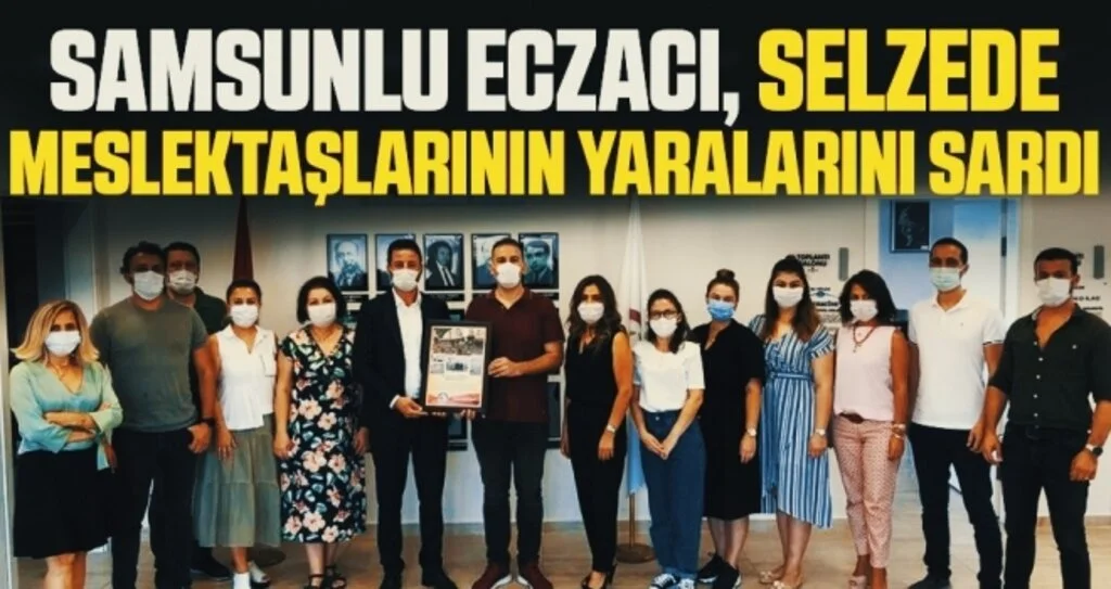 Eczacı, selzede meslektaşlarının yaralarını sardı