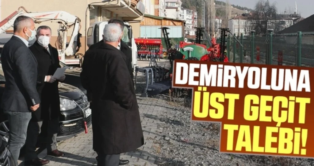 Havza'da demiryoluna üst geçit talebi