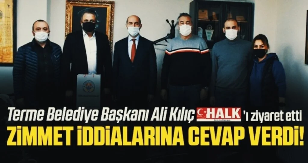 HHALK'ı Ziyaret Eden Terme Belediye Başkanı Ali Kılıç Zimmet İddialarına Cevap Verdi!