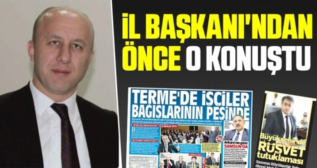 İl Başkanı'ndan önce İlçe Başkanı Mümin Osman Ertan konuştu 