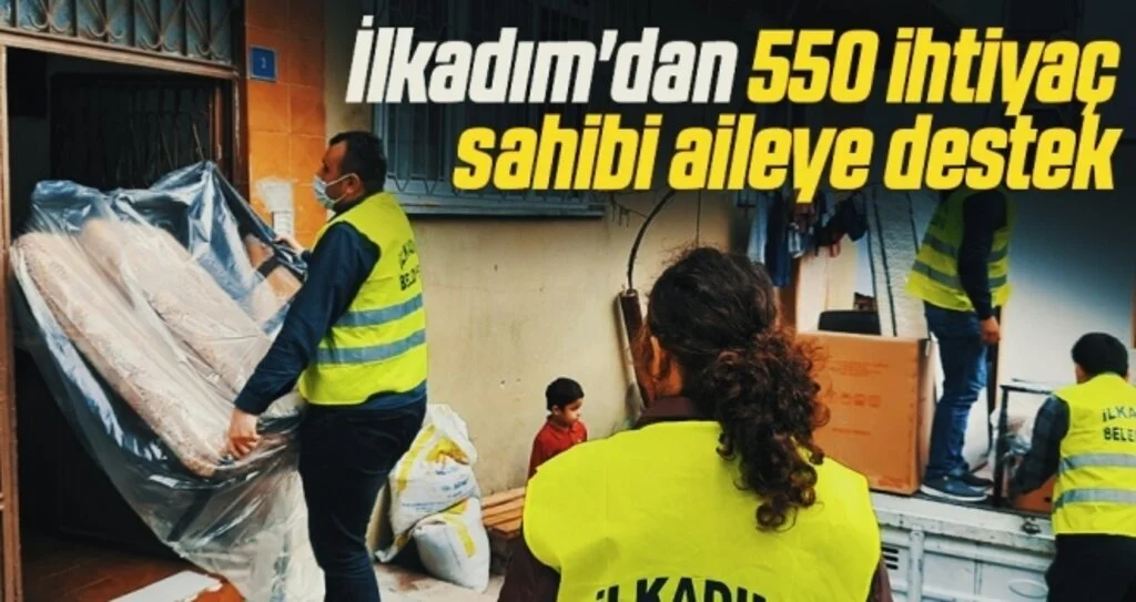 İlkadım'dan 550 ihtiyaç sahibi aileye destek
