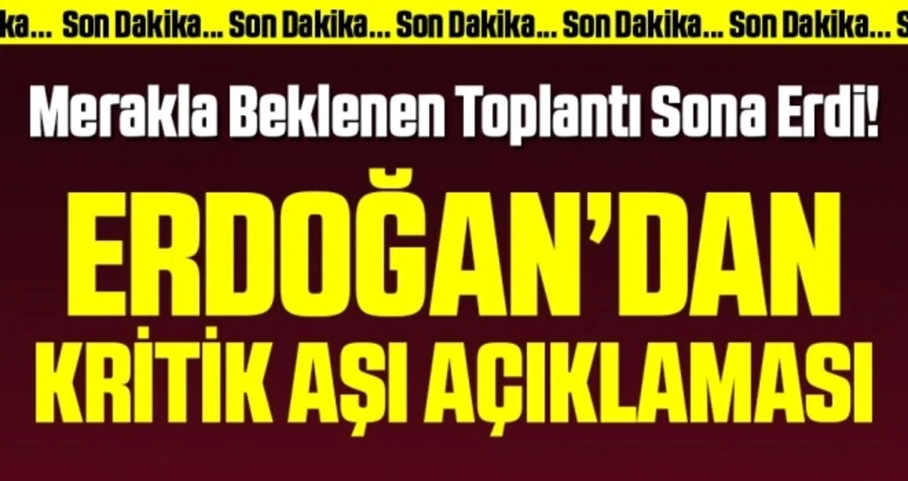Kabine Toplantısı Sona Erdi! Cumhurbaşkanı Erdoğan Önemli Açıklamalarda Bulunuyor