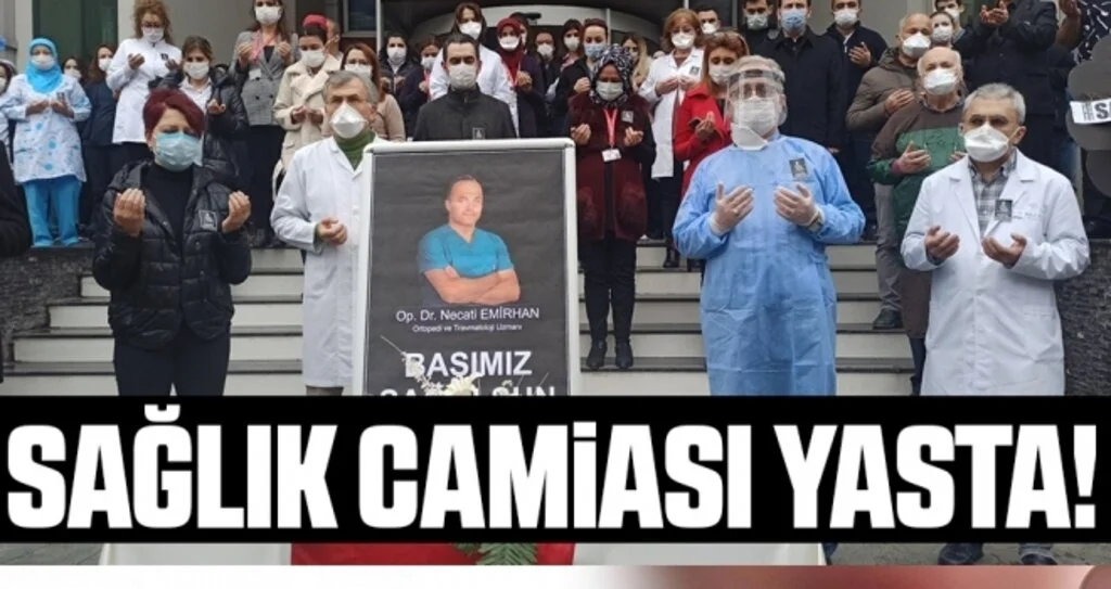 Korona virüsten hayatını kaybeden ortopedi doktoru için tören