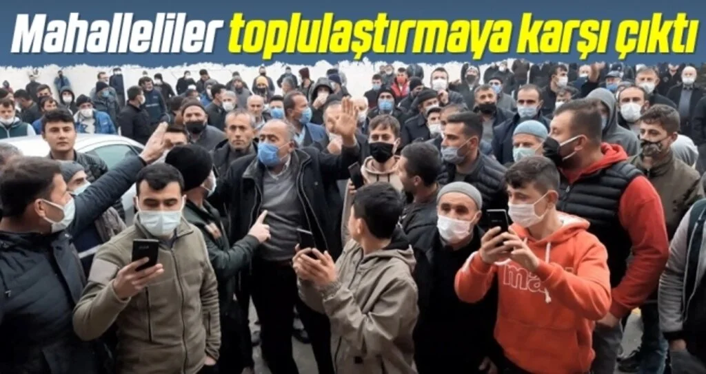Mahalleliler toplulaştırmaya karşı çıktı
