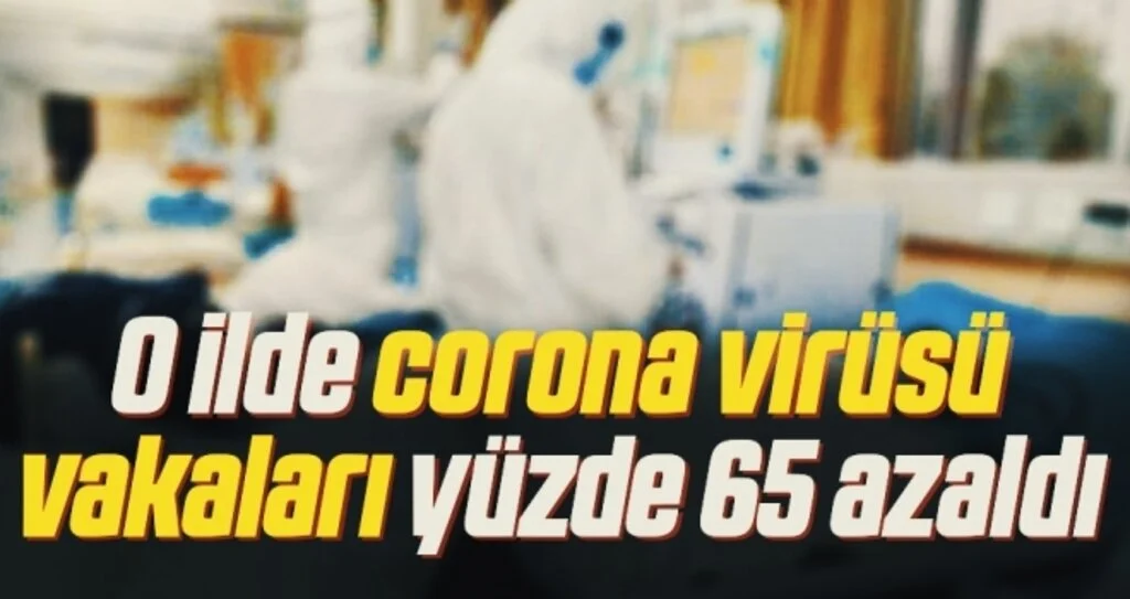O ilde corona virüsü vakaları yüzde 65 azaldı