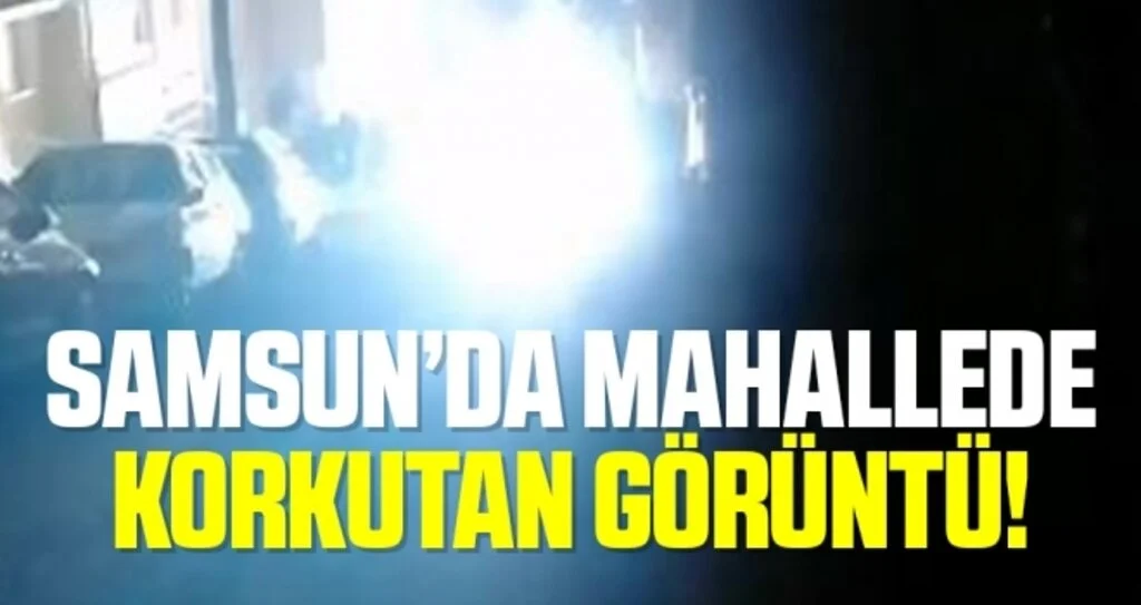 Patlayıp ateş saçan elektrik kabloları mahalle sakinlerini korkuttu