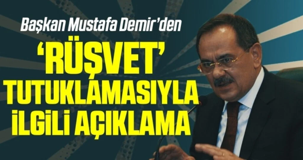 Samsun Büyükşehir Belediye Başkanı Mustafa Demir'den 'Rüşvet' Tutuklanmasıyla İlgili Açıklama