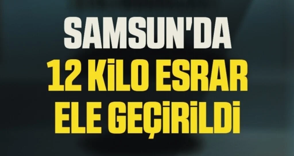 Samsun'da 12 kilo 350 gram esrar ele geçirildi: 2'si kadın 3 gözaltı
