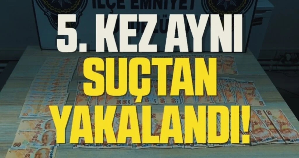 Samsun'da 4 kez aynı suçtan işlem yapılan şüpheli yine sahte parayla yakalandı