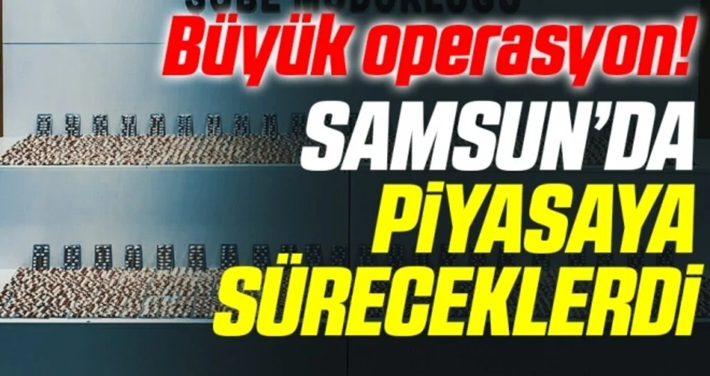 Samsun'da 6 bin 892 adet uyuşturucu hap ele geçirildi: 6 gözaltı