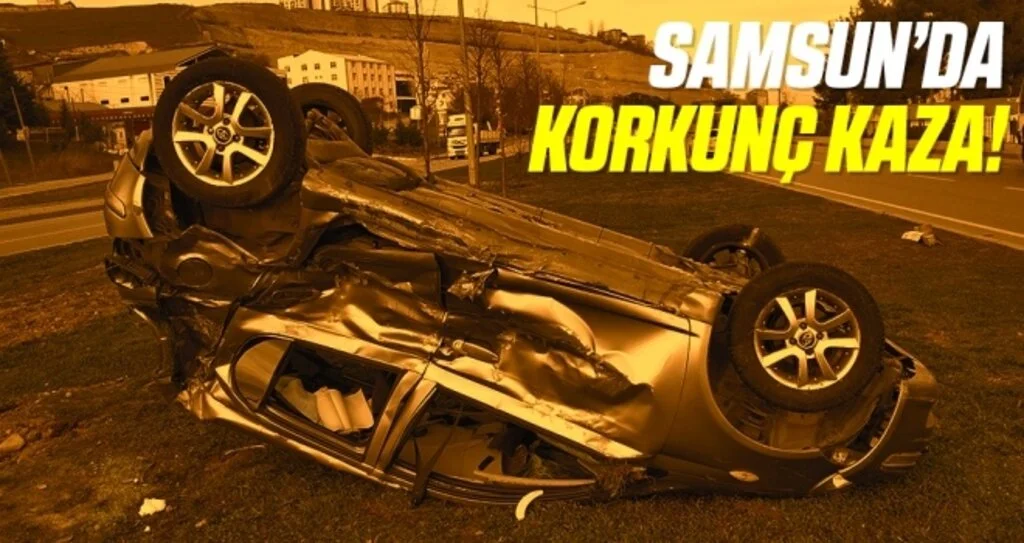 Samsun'da kamyon otomobil ile çarpıştı: 3 yaralı