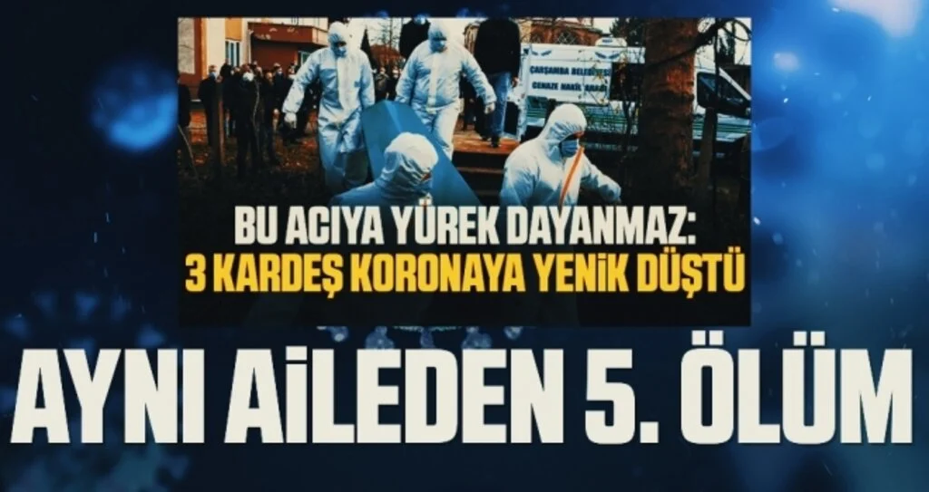 Samsun'da Koronadan aynı aileden 5. ölüm