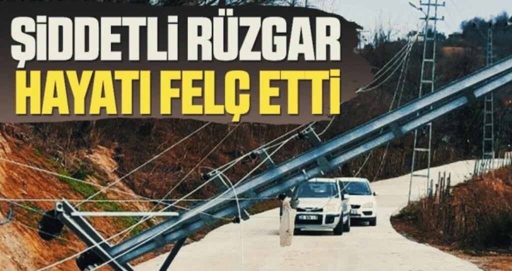 Samsun'da Şiddetli rüzgar hayatı felç etti